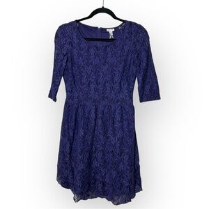 Dynamite Purple Lace 1/2 Sleeve Dress P/S